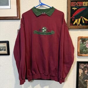 Vintage 80s/90s RARE Ducks Unlimited Collared Sweatshirt Size Men’s Large